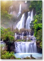 Thi lo su (tee lor su) - de grootste waterval in Thailand - 50x70 Canvas Staand - Landschap