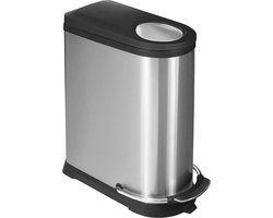 EKO Viva Prullenbak - 20+16 l - Mat RVS