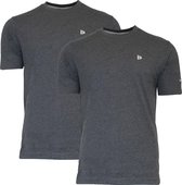 Donnay T-shirt - 2 Pack - Sportshirt - Heren - Maat S - Donker grijs gemeleerd