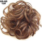 Haar Wrap, Brazilian hairextensions knotje bruin 12#