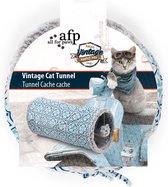 AFP Vintage-Cat Tunnel Grey Speelgoed voor katten - Kattenspeelgoed - Kattenspeeltjes