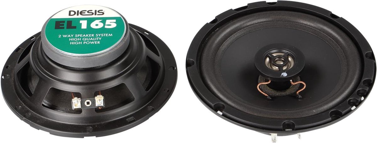 Calearo - EL 165 - COAX - 2-WEG - auto speakers - set (2stuks) - 165MM 16, 5CM 16.5 | bol.com