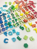 Montessori Speelgoed - Educatief Speelgoed - Alfabet Spel - Cijfer Spel - Speelgoed Voor Kinderen
