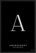 Poster Letter A Amersfoort A4 - 21 x 30 cm (Exclusief Lijst)