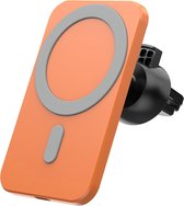 Supports pour voiture MagSafe - Support Téléphone Ventilation Voiture avec Bras Télescopique - Supports pour voiture Téléphone - Convient aux modèles iPhone 12 - Oranje