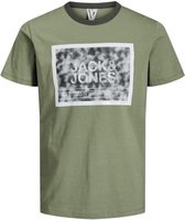 Jack & Jones T-shirt Jcofikes Tee Ss Crew Neck 12188075 Oil Green/slim Mannen Maat - L