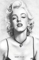 Mommy-To-Do: Stay At Home Mom To Do List Notebook 6x9 125 Pages Glossy Finish Marilyn Monroe Black And White Drawing