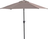 Parasol 300x300 (3m) Balkon en Tuin – Tuinparasol Knikbaar en Kantelbaar - Bruin