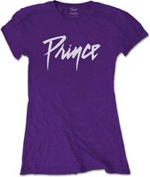 Prince Dames Tshirt -L- Logo Paars
