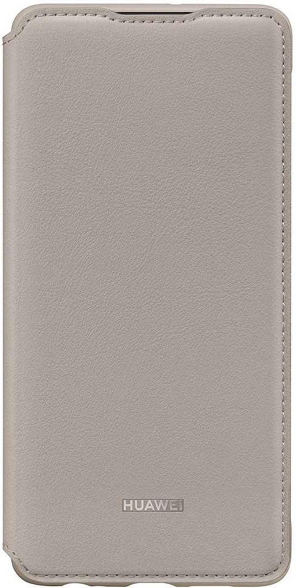 Huawei flip wallet cover - Khaki - voor Huawei P30