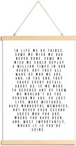 JUNIQE - Posterhanger Life Is Beautiful -20x30 /Wit & Zwart