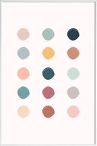 JUNIQE - Poster in kunststof lijst Colour Palette -20x30 /Kleurrijk