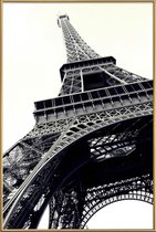 JUNIQE - Poster met kunststof lijst Tour Eiffel -40x60 /Grijs & Wit