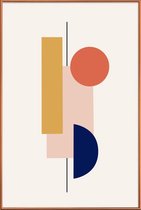 JUNIQE - Poster met kunststof lijst Sway -40x60 /Kleurrijk