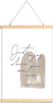 JUNIQE - Posterhanger Just Enjoy -20x30 /Bruin & Ivoor