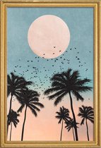 JUNIQE - Poster met houten lijst Sunrise -20x30 /Kleurrijk