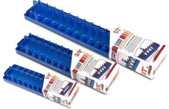 Feegow Lot De 3 Supports De Rangement Pour Douilles 1/4 3/8 1/2 - Organisation Murale
