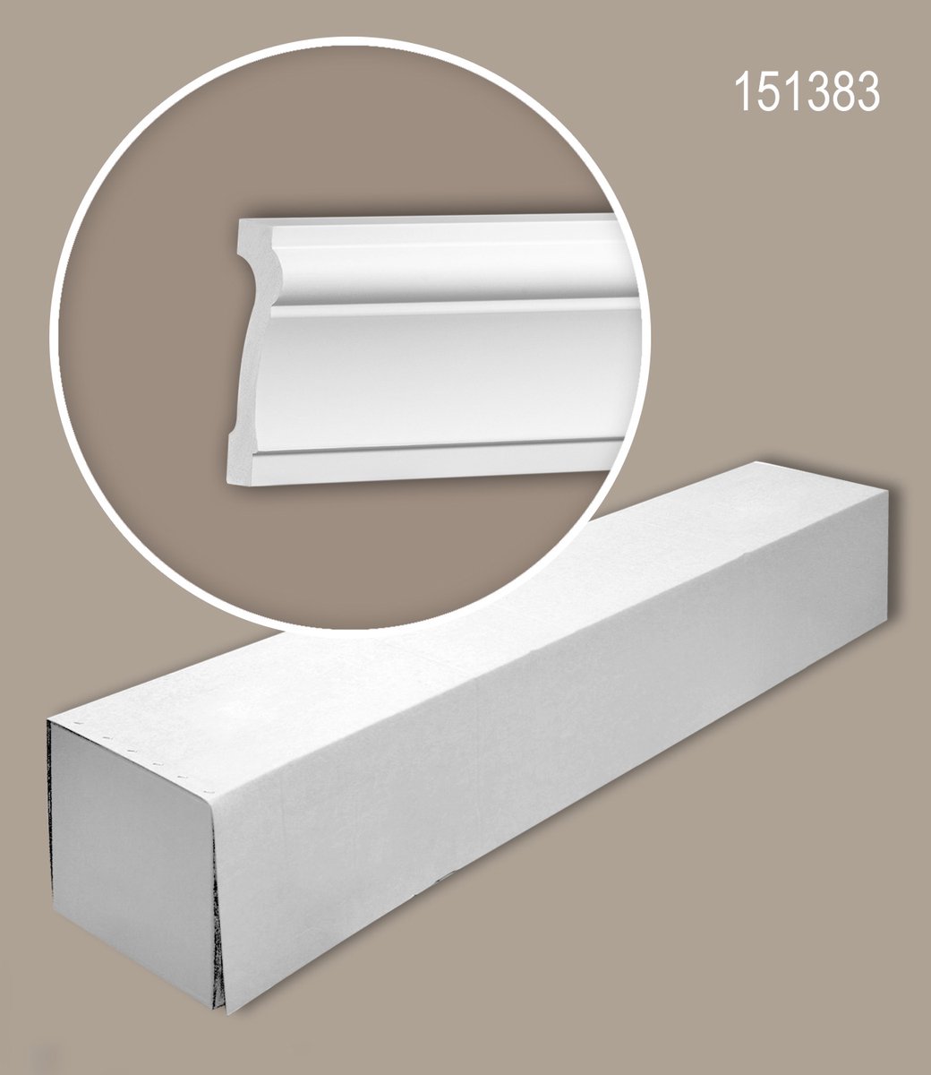 Profhome 151383 1 doos 12 stukken Wandlijst 24 m