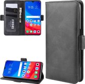 Voor OPPO F9 / F9 Pro / Realme 2 Pro / A7X Dual-side magnetische gesp horizontale flip lederen tas met houder & kaartsleuven & portemonnee & fotolijst (zwart)