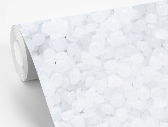 Papier peint photo peint photo vinyle - Une étoile rouge avec un fond enneigé largeur 200 cm x hauteur 300 cm - Tirage photo sur papier peint (disponible en 7 tailles)