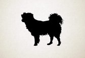 Silhouette hond - Kromfohrlander - M - 60x76cm - Zwart - wanddecoratie