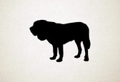 Silhouette hond - Kumaon Mastiff - XS - 21x30cm - Zwart - wanddecoratie