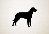 Silhouette hond - Slovakian Rough-haired Pointer - Slowaakse Ruwharige Wijzer - XS - 23x30cm - Zwart - wanddecoratie