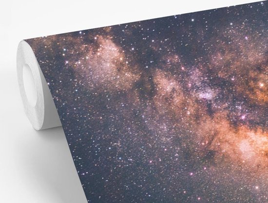 Papier fotobehang Voie lactée sur un paysage de montagne