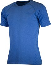 Rogelli Seamless Sportshirt - Korte Mouwen - Heren - Blauw Melange - Maat L