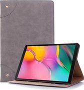 Retro Book Style Horizontale Flip Leather Case voor Galaxy Tab S5e 10.5 T720 / T725, met houder & kaartsleuven & portemonnee (grijs)