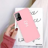 Voor Galaxy S20 Love Heart You Pattern Frosted TPU-beschermhoes (roze)