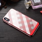 SULADA Plating + Radium Carving TPU Soft Case voor iPhone XS Max (rood)