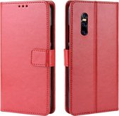 Retro Crazy Horse Texture horizontale flip lederen tas voor VIVO V15 Pro, met houder & kaartsleuven & fotolijst (rood)