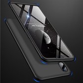 GKK Three Stage Splicing Full Coverage PC Case voor Huawei Y9 (2019) (Zwart)