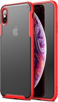 Voor iPhone XS Max Magic Armor TPU + PC-combinatiebehuizing (rood)