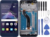 Lcd-scherm en Digitizer volledige montage met frame voor Huawei P8 Lite (2017) (blauw)