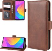 Dual-side magnetische gesp horizontale flip lederen case voor Xiaomi Mi CC9e / Mi A3, met houder & kaartsleuven & portemonnee & fotolijst (bruin)