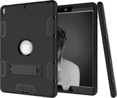 Contrasterende kleur siliconen + pc schokbestendige hoes voor iPad Air 2019 10,5 inch / Pro 10,5 inch, met houder
