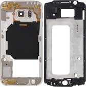 Volledige behuizingsdeksel (voorste behuizing LCD-frame Bezelplaat + achterplaatbehuizing Cameralenspaneel) voor Galaxy S6 / G920F (goud)