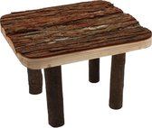 Happy pet raw wooden platform - 20x25x30 cm - 1 stuks