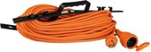 3x Verlengsnoer incl. oprolhaspel buiten 30 meter IP44