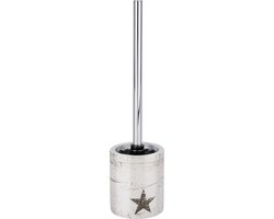 Wenko Toiletborstelhouder Star 10 X 38,5 Cm Keramiek Taupe