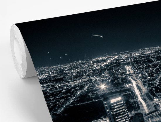 Photo noir et blanc du paysage urbain de la Colombienne Bogota papier peint photo vinyle largeur 330 cm x hauteur 220 cm - Tirage photo sur papier peint (disponible en 7 tailles)