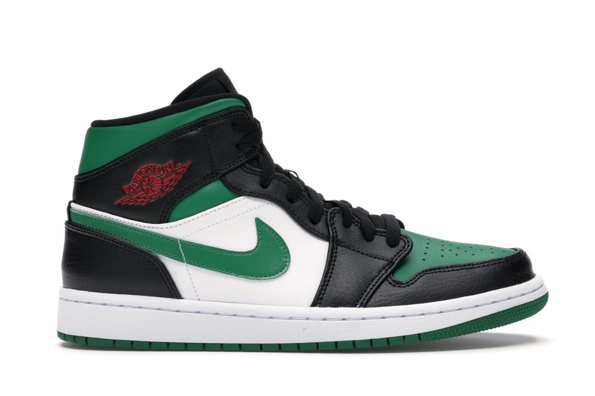 Nike Nike Air Jordan 1 Mid Green Toe - Sneaker - 554724-067