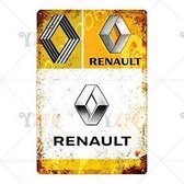 Retro Muur Decoratie uit Metaal Vintage Renault Signs 4