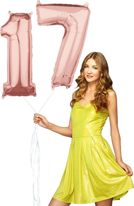 Folie Ballon 17 inclusief helium.
