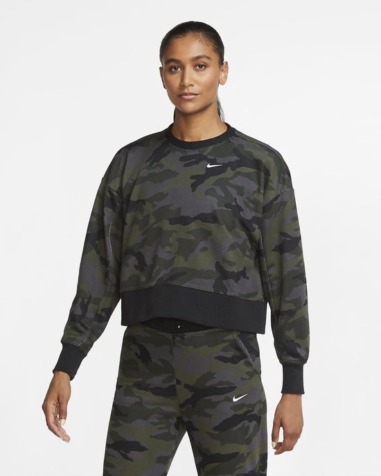 Nike Dri-Fit Get Fit Camo Sports Sweater Femmes - Taille L