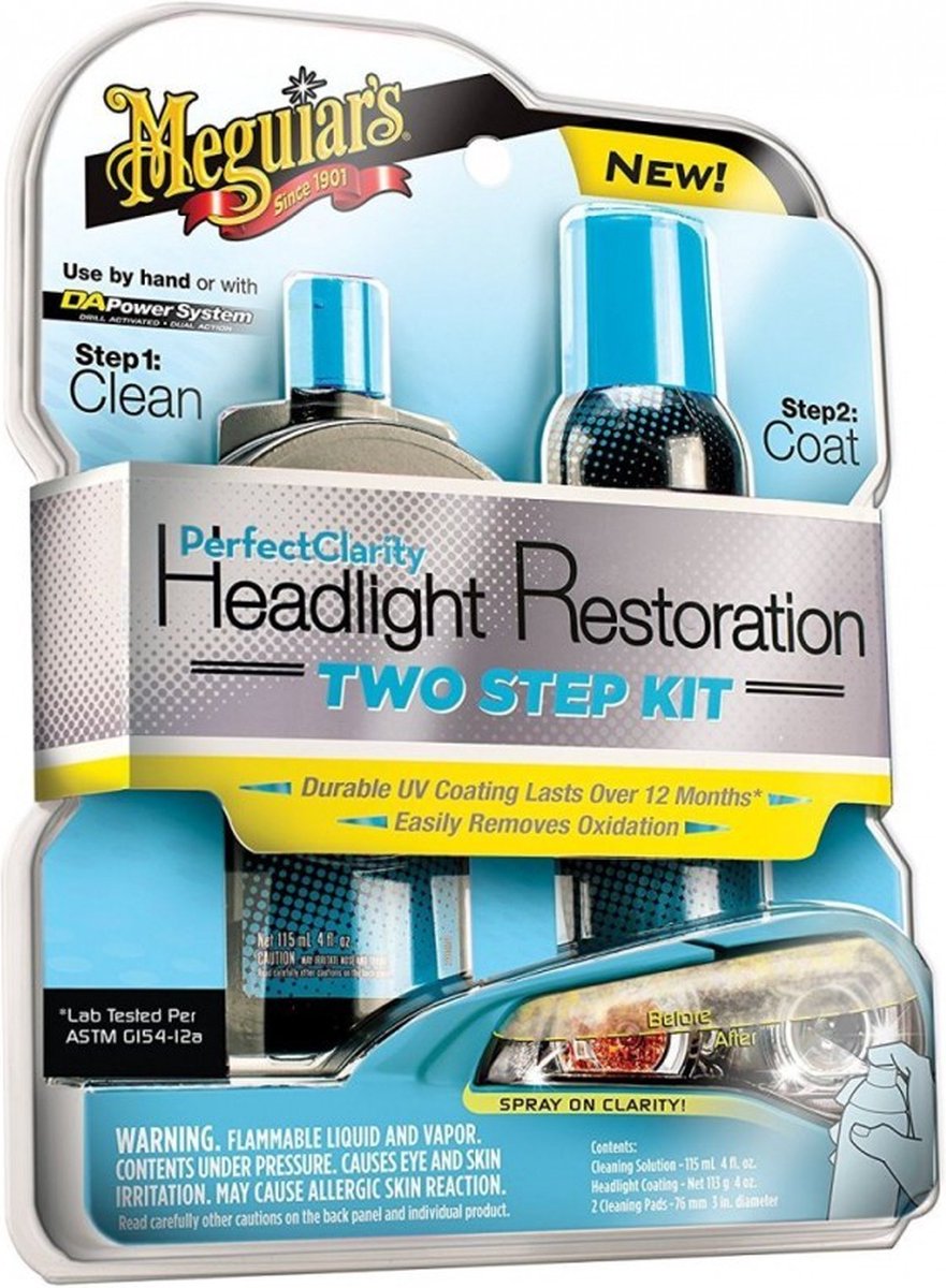 Meguiar's Perfect Clarity Headlight Restoration Kit - Koplamp Reparatieset