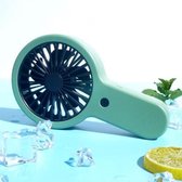 USB opladen kleine ventilator draagbare buiten mini handventilator (olijfgroen)