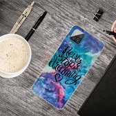 Voor Samsung Galaxy A12 schokbestendig geverfd transparant TPU beschermhoes (Chasing Dreams)